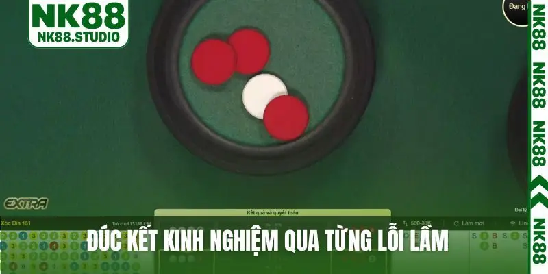 Đúc kết kinh nghiệm qua từng lỗi lầm